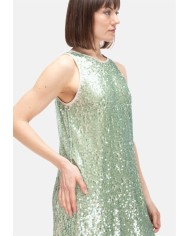 8PM Abito corto donna paillettes verde