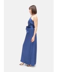 8PM Abito lungo donna monospalla blu