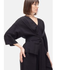 8PM Camicia kimono donna con cintura Nera