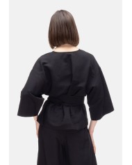 8PM Camicia kimono donna con cintura Nera