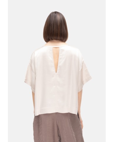 8PM Camicia donna scollo V Avorio