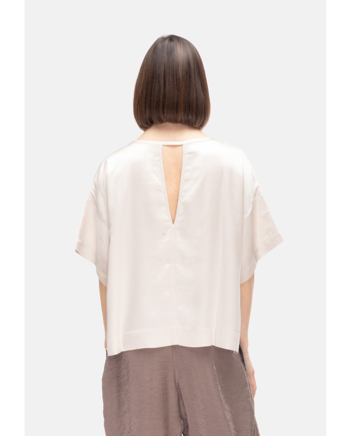 8PM Camicia donna scollo V Avorio