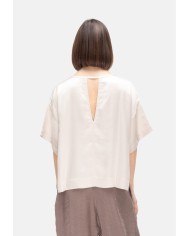 8PM Camicia donna scollo V Avorio