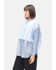 8PM Camicia coreana donna Azzurra