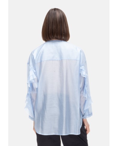 8PM Camicia coreana donna Azzurra
