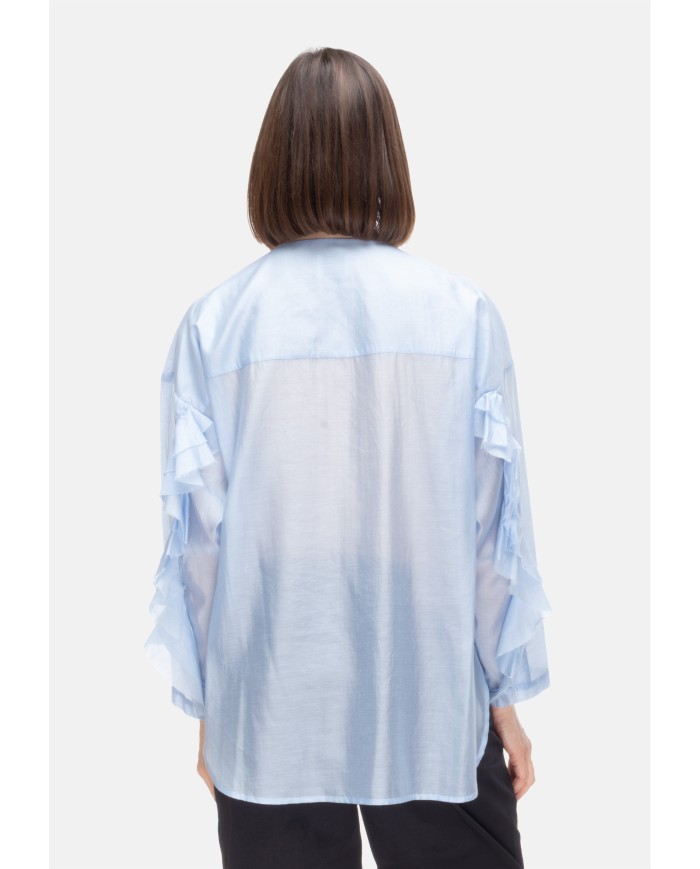 8PM Camicia coreana donna Azzurra