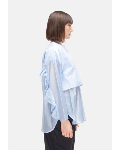 8PM Camicia coreana donna Azzurra