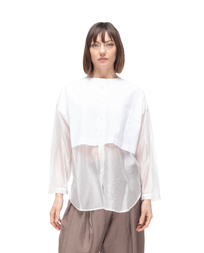 8PM Camicia coreana donna bianca