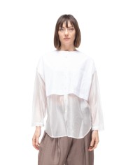 8PM Camicia coreana donna bianca