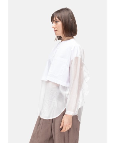 8PM Camicia coreana donna bianca