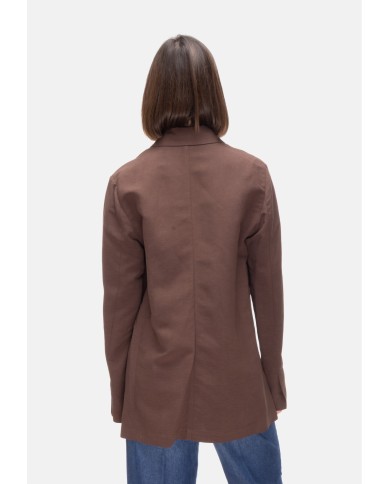 8PM Giacca donna spacchi laterali Berlino Cioccolato