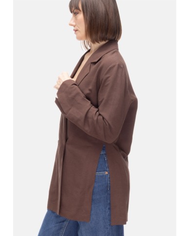 8PM Giacca donna spacchi laterali Berlino Cioccolato