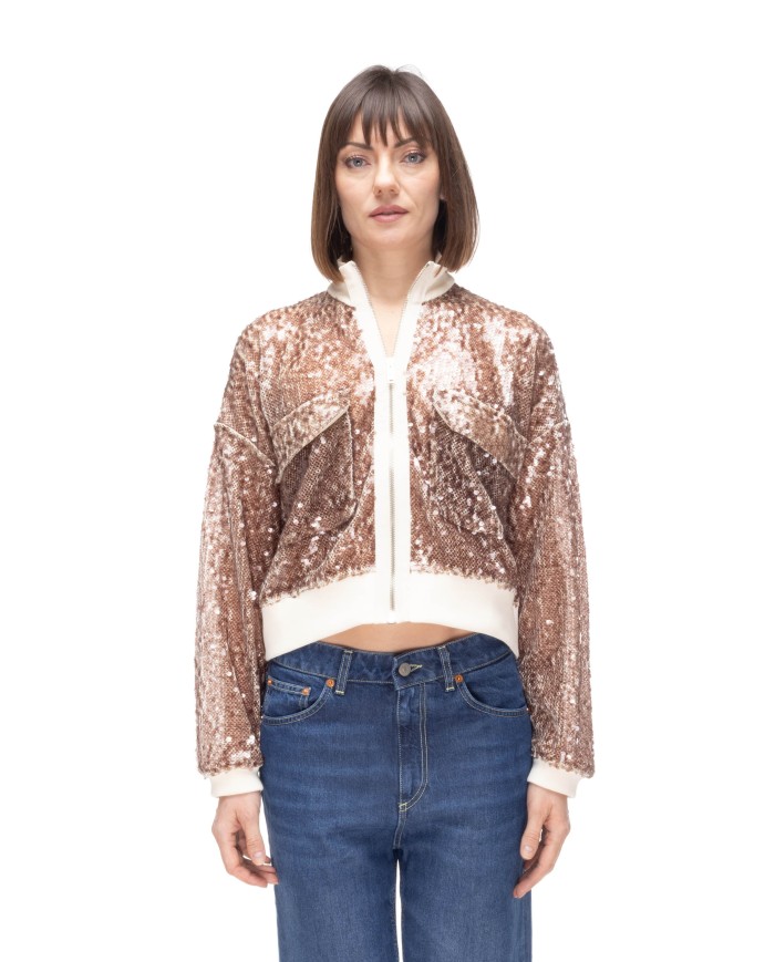8PM Giubbino donna paillettes Bologna Cioccolato