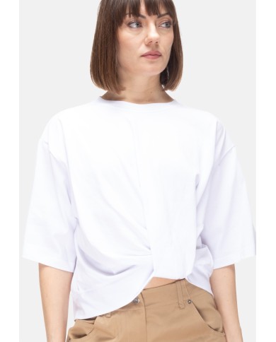 8PM T-shirt donna Kuala cropped bianca