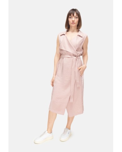 8PM Gilet lungo donna Dubai rosa