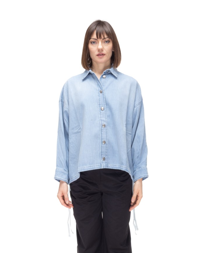 8PM Camicia jeans donna Glasgow Azzurro