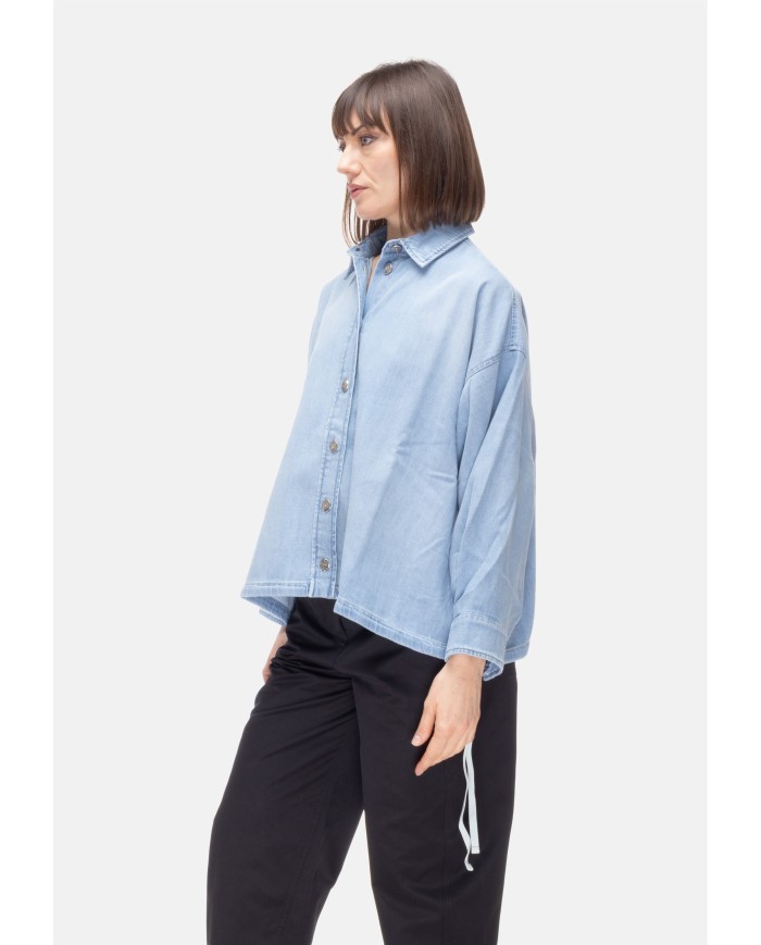 8PM Camicia jeans donna Glasgow Azzurro