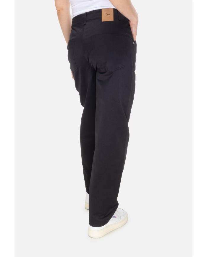 8PM Pantaloni balloon donna Praiano Nero