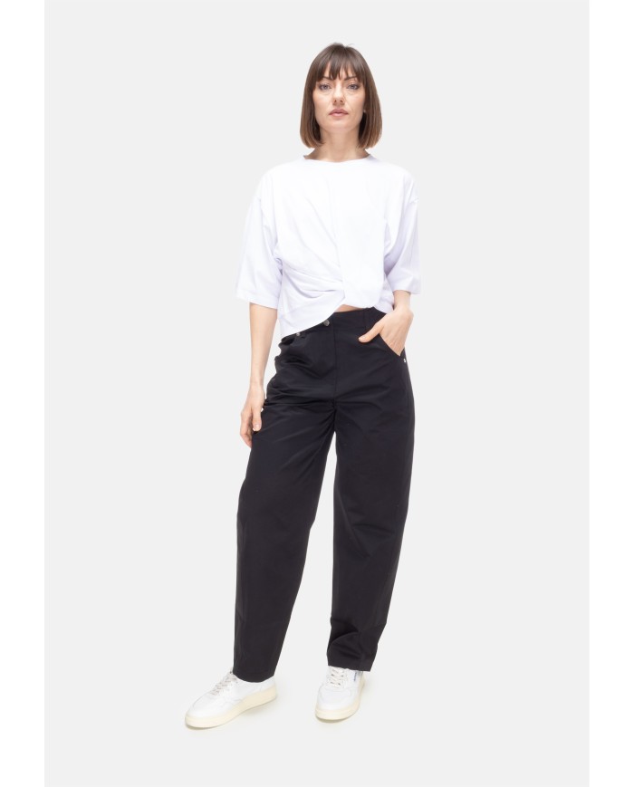 8PM Pantaloni balloon donna Praiano Nero