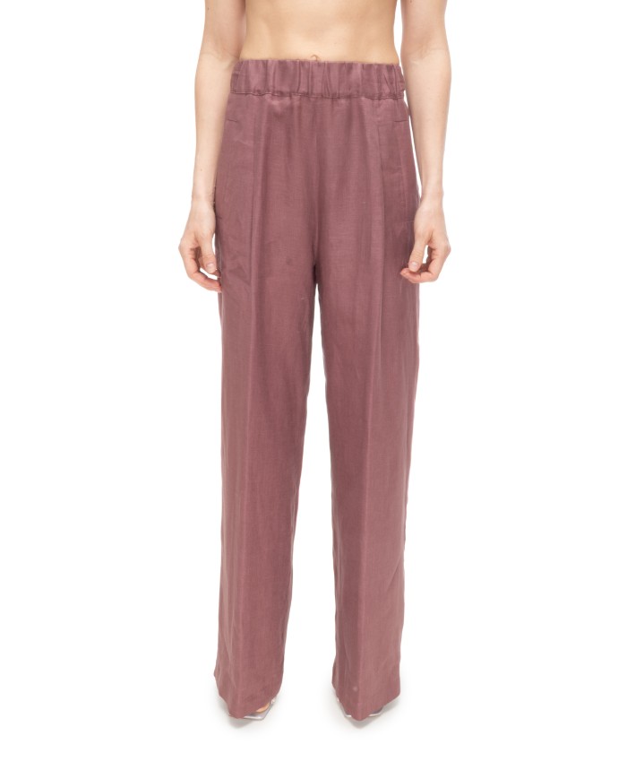SEMI COUTURE Pantaloni donna in lino Cipolla