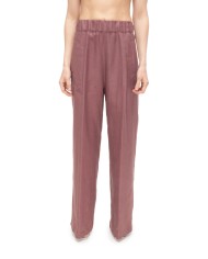 SEMI COUTURE Pantaloni donna in lino Cipolla