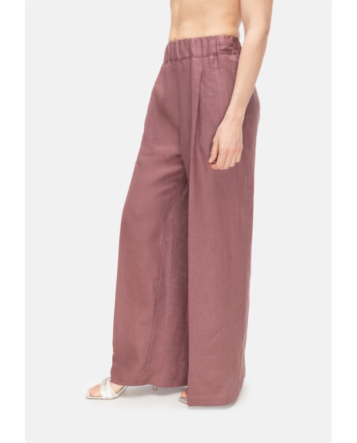 SEMI COUTURE Pantaloni donna in lino Cipolla