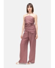 SEMI COUTURE Pantaloni donna in lino Cipolla