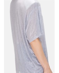 TWENTYFOURHAITCH T-shirt donna strass Argento