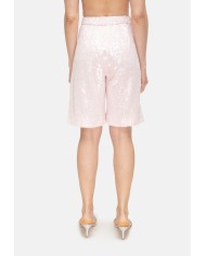 TWENTYFOURHAITCH Bermuda donna paillettes Rosa