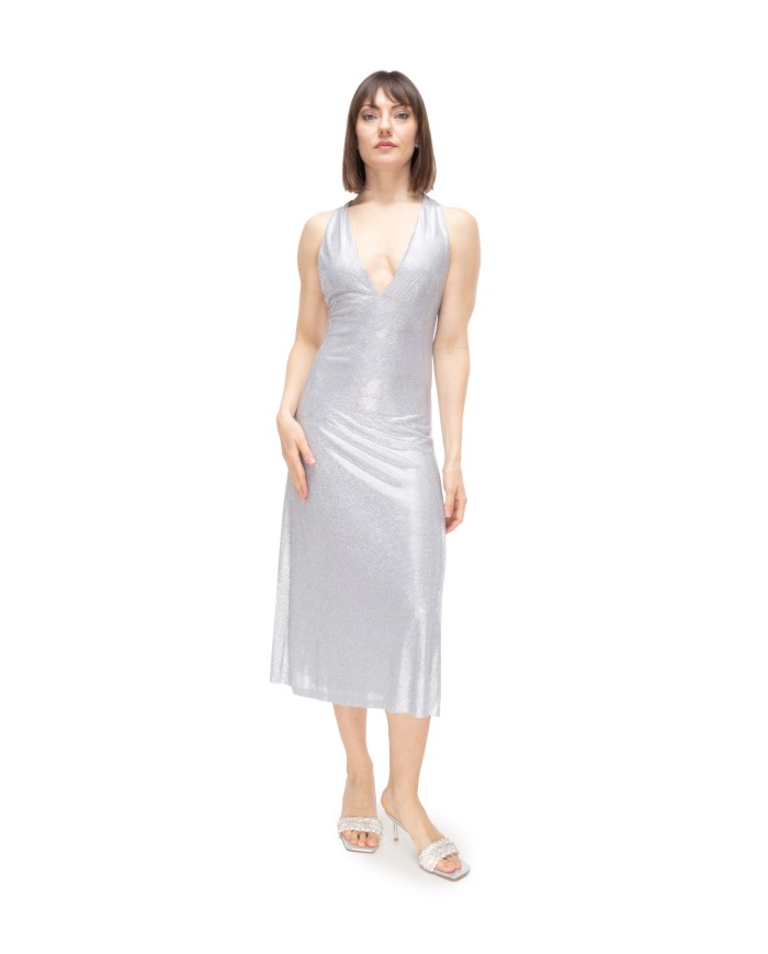 TWENTYFOURHAITCH Vestito donna strass Argento