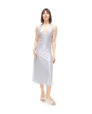 TWENTYFOURHAITCH Vestito donna strass Argento