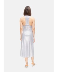 TWENTYFOURHAITCH Vestito donna strass Argento