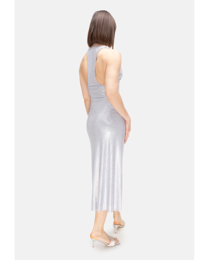 TWENTYFOURHAITCH Vestito donna strass Argento
