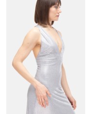TWENTYFOURHAITCH Vestito donna strass Argento