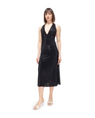 TWENTYFOURHAITCH Vestito donna strass Nero