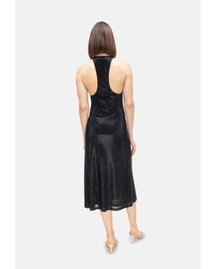 TWENTYFOURHAITCH Vestito donna strass Nero