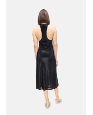 TWENTYFOURHAITCH Vestito donna strass Nero
