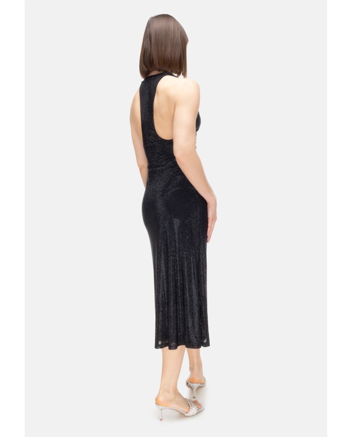 TWENTYFOURHAITCH Vestito donna strass Nero
