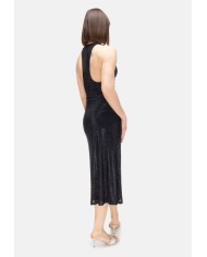 TWENTYFOURHAITCH Vestito donna strass Nero