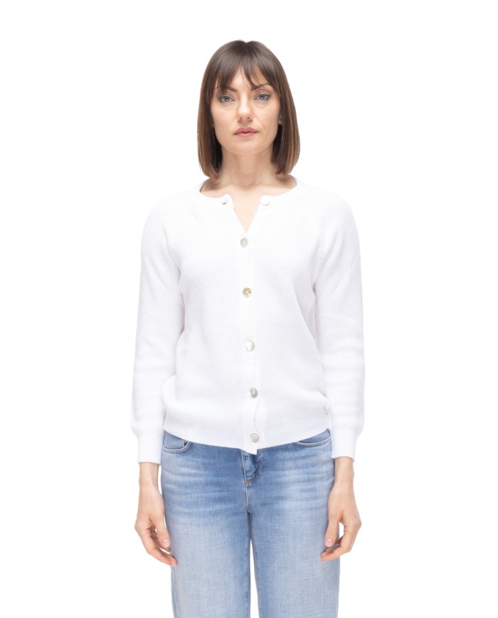 BE YOU Cardigan donna Bianco