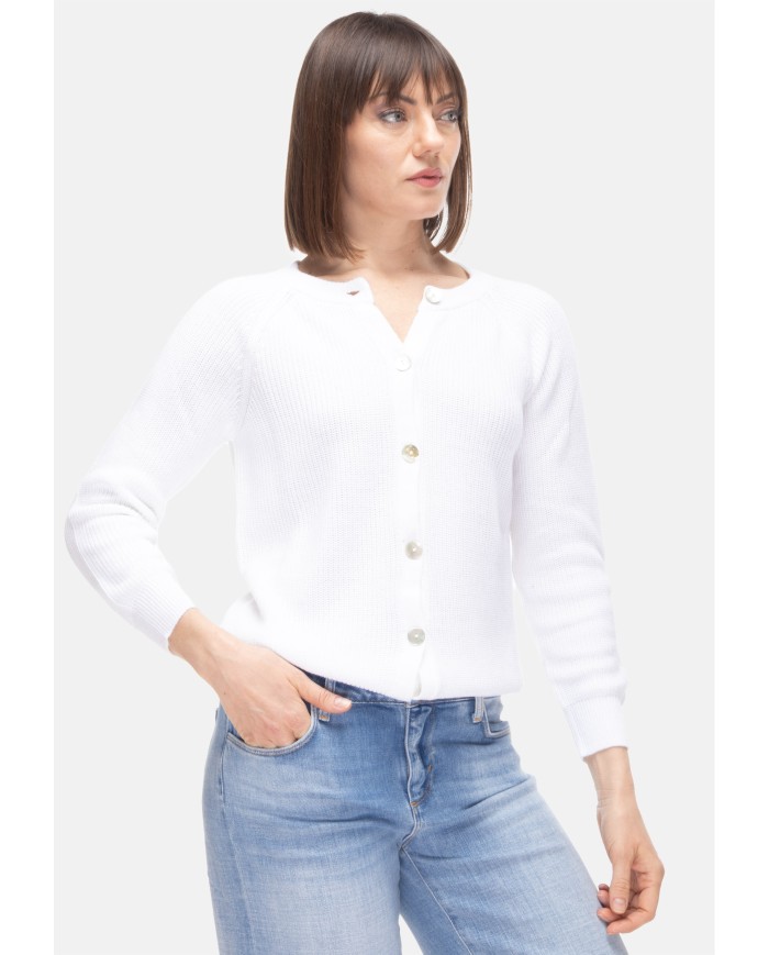 BE YOU Cardigan donna Bianco