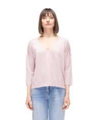 BE YOU Maglia donna scollo V Rosa
