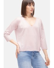BE YOU Maglia donna scollo V Rosa