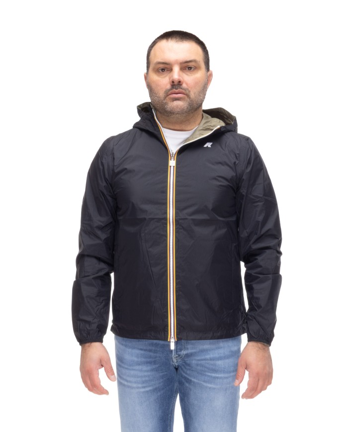 K-WAY Giubbino uomo Jake BLACK PURE - GREEN LICHEN