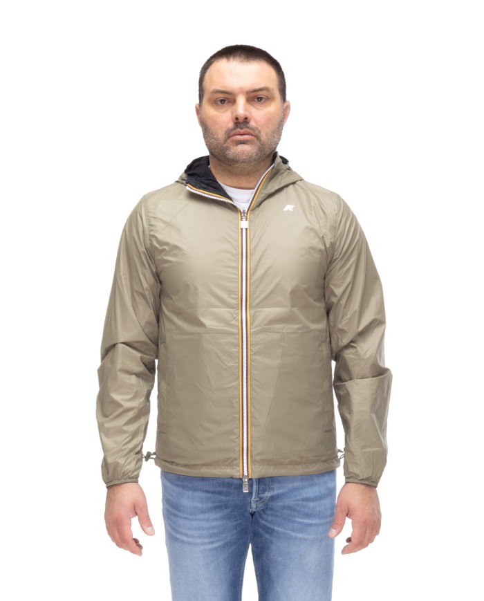 K-WAY Giubbino uomo Jake BLACK PURE - GREEN LICHEN