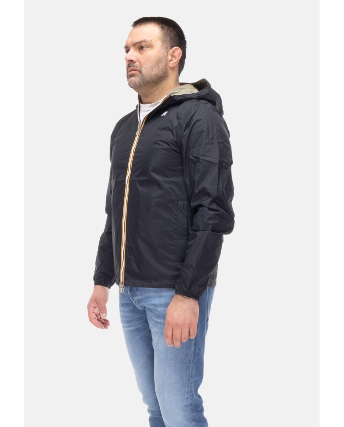 K-WAY Giubbino uomo Jake BLACK PURE - GREEN LICHEN