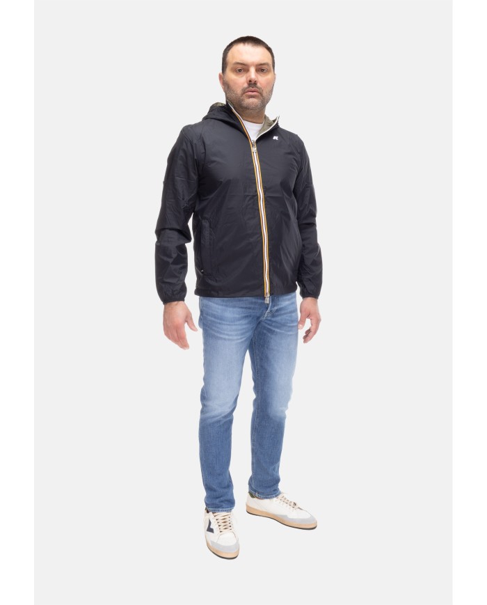 K-WAY Giubbino uomo Jake BLACK PURE - GREEN LICHEN