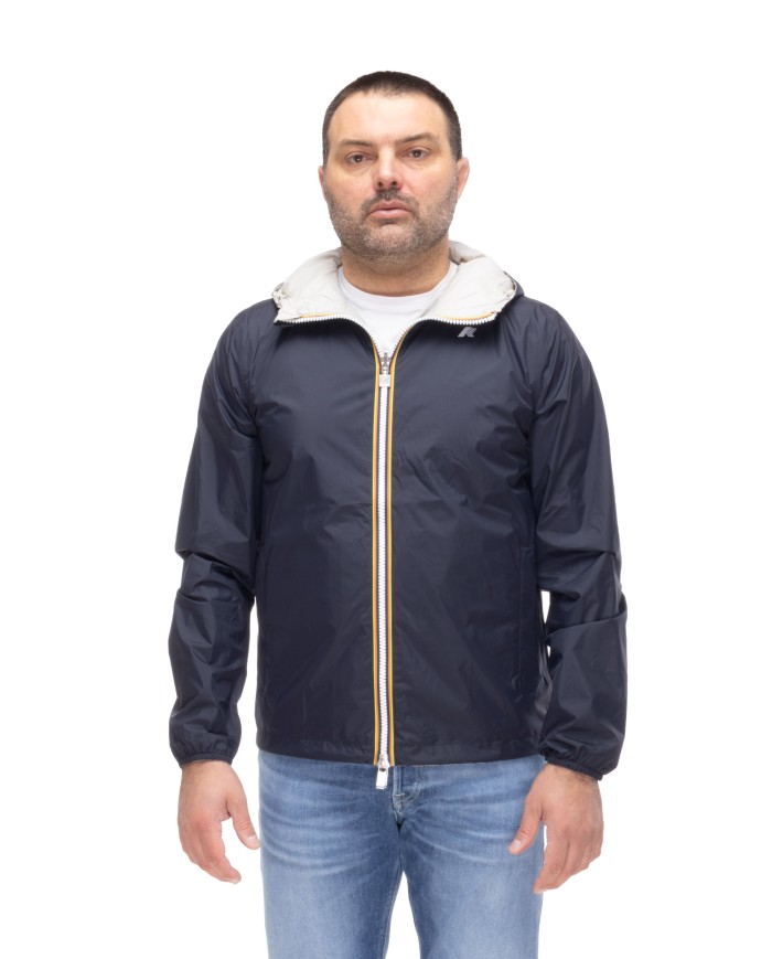 K-WAY Giubbino uomo Jake BLUE DEPTH - BEIGE LT