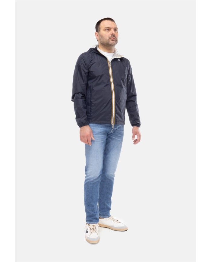 K-WAY Giubbino uomo Jake BLUE DEPTH - BEIGE LT