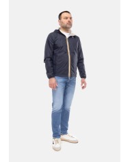 K-WAY Giubbino uomo Jake BLUE DEPTH - BEIGE LT